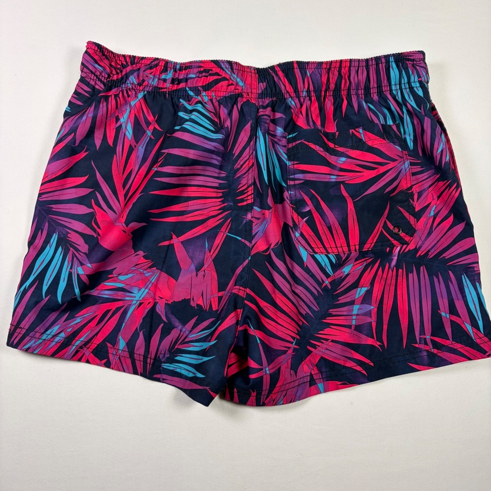 Speedo Tropical Palm Print Beach Coastal Resort Surf Pool Swim Trunks Mens L